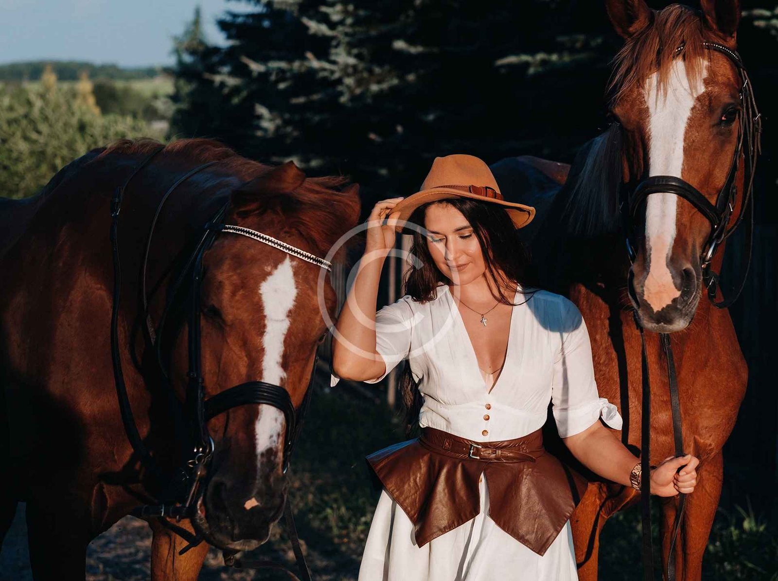Beautiful photo zones at our horse ridin...
